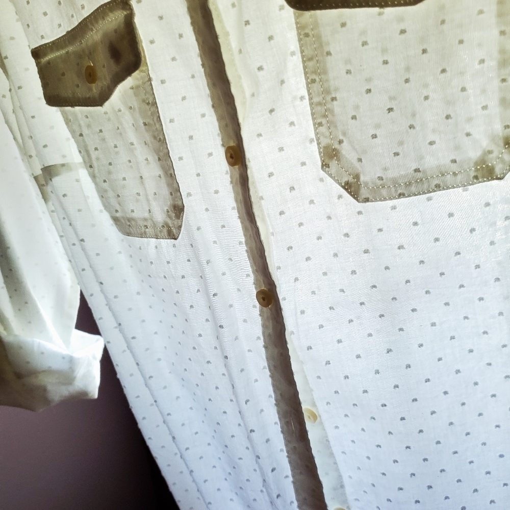 St Johns Bay White button up blouse - Picture 9 of 15